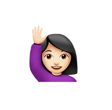 emoji-hand raise